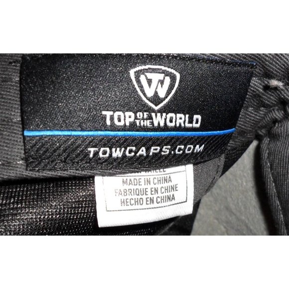 Top Of The World APP Hat Cap Black Gray Plaid - Picture 2 of 6